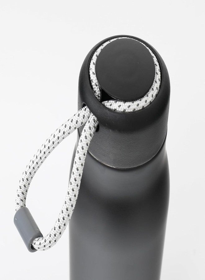 Across Sports 550 Double Wall Stainless Steel Hot and Cold Vacuum Insulated Water Bottle, 550 ml, Matte Black - Image 5